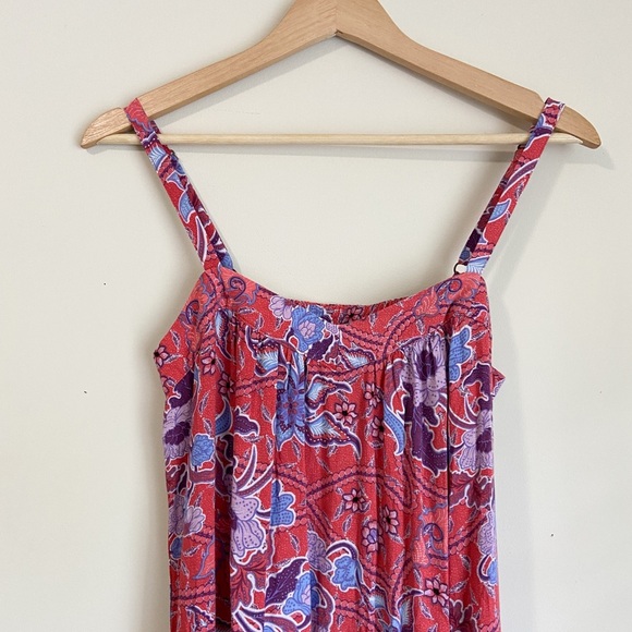 Knox Rose Pink and Purple Ruched Maxi Sundress - Picture 2 of 8